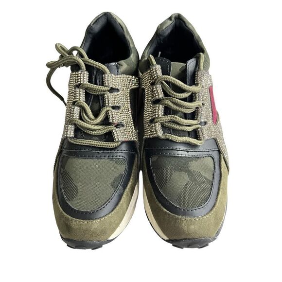 Steve Madden Cliff Camo Sneakers with Shiny Jewels size 5.5 - Picture 2 of 5